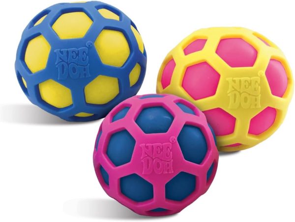 Schylling NeeDoh Atomic - Sensory Squeeze Toy - Satisfying Dough Filling - 2.25 Wide - Color May Vary (Pack of 1)