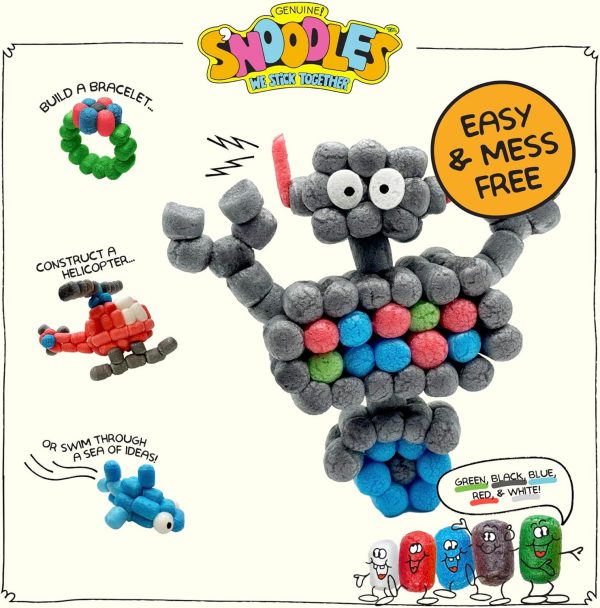 Schylling S'Noodles - Creative Building Craft Kit - Just Add Water - Ages 4 and Up - One Kit
